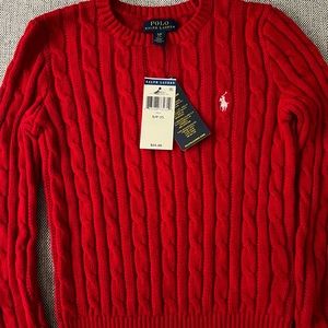 Girls Polo Ralph Lauren sweater (sz 7) pants (sz 6)